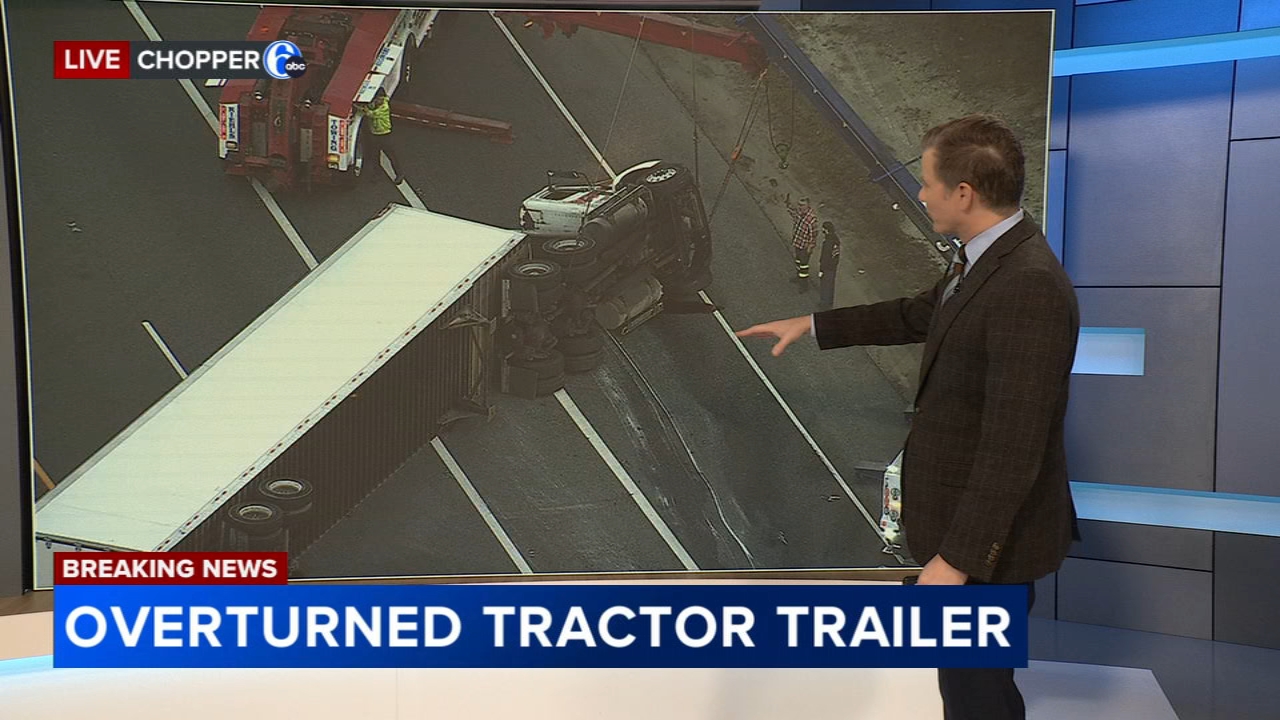 Overturned semi blocking all lanes of Rt. 55 NB in Gloucester County, New Jersey
       — Exton Community news