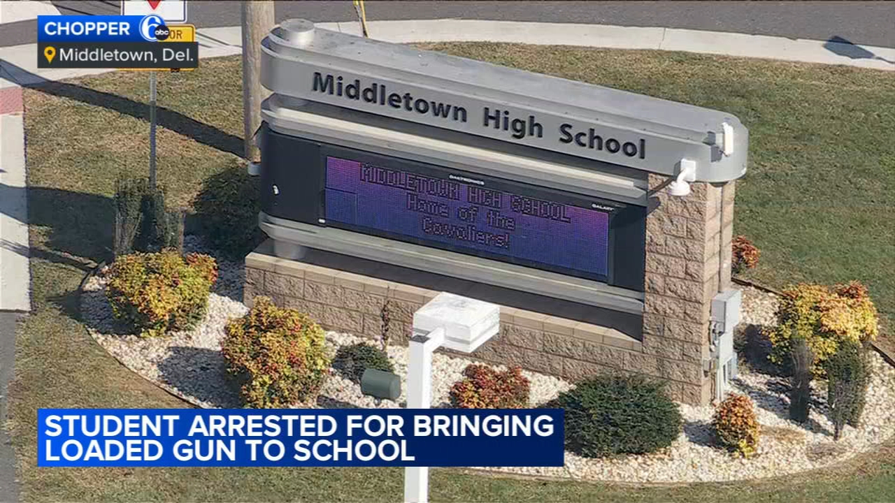Middletown High student arrested for bringing loaded gun to school, police say
       — Exton Schools news