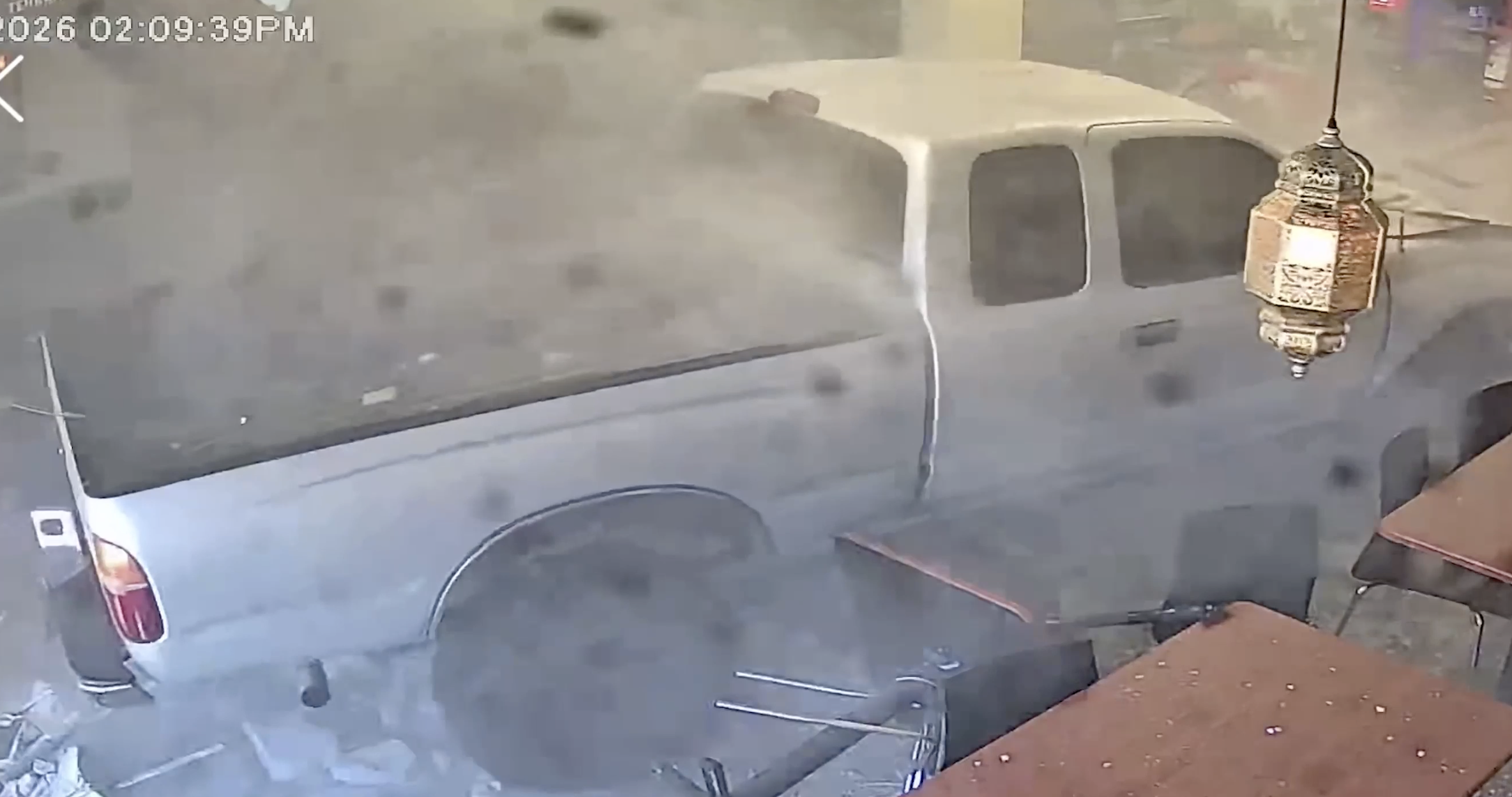 Watch: Suspected drunk driver crashes truck into California restaurant — Exton Dining news